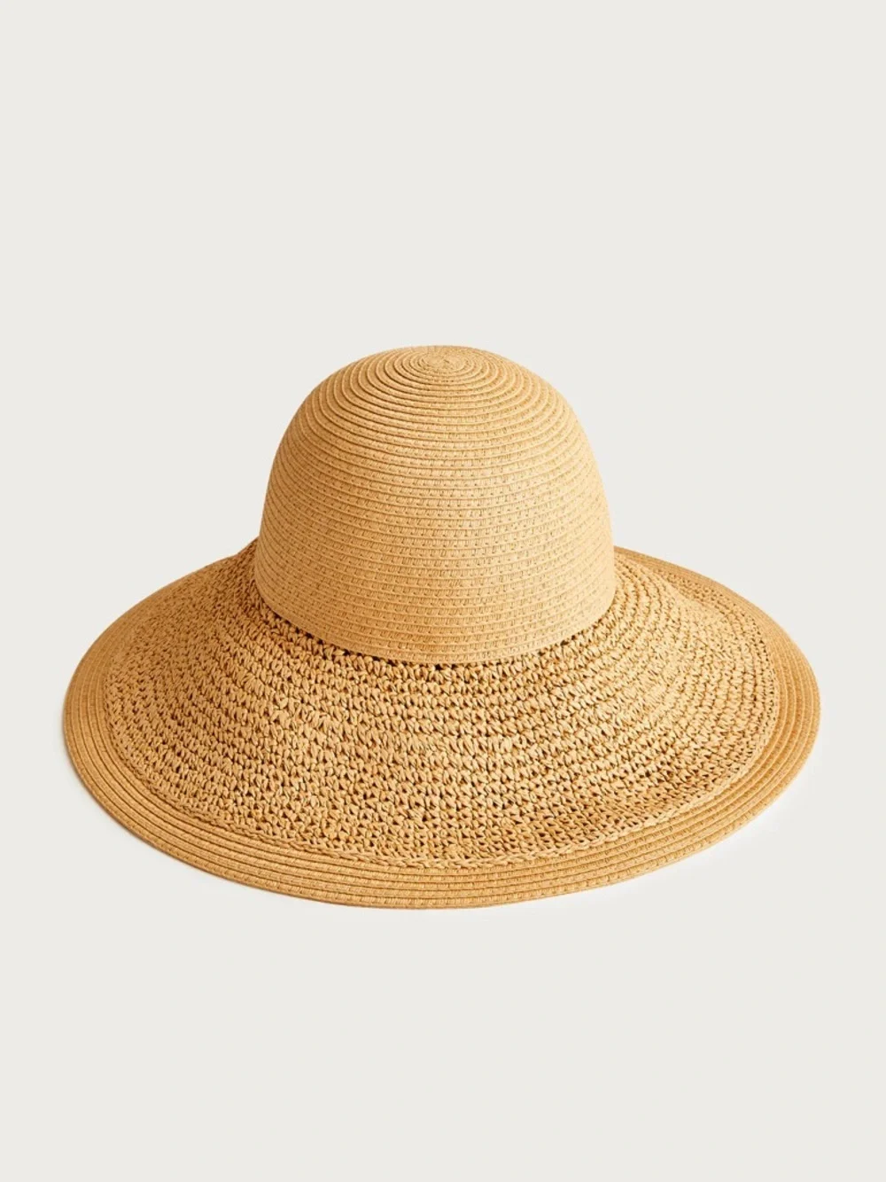 J. Crew Tan Paper Sun Hat